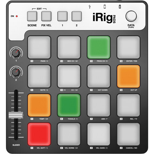 [IP-IRIG-PADS-IN] IK Multimedia iRig PADS USB-MIDI Pad Controller for iOS, Android, Mac, and PC #IKIPPSMCHH MFR #IP-IRIG-PADS-IN