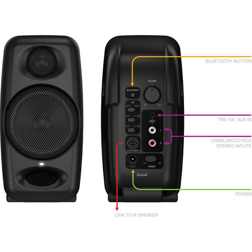 IK Multimedia iLoud Micro Monitors (Pair, Black) #IKILOUDMMIN MFR #IP-ILOUD-MM-IN