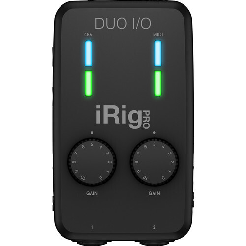 IK Multimedia iRig Pro Duo I/O 2-Channel Audio/MIDI Interface for Mobile Devices and Computers  #IKIRIGPRODUO MFR #IP-IRIG-PRODUOIO-IN