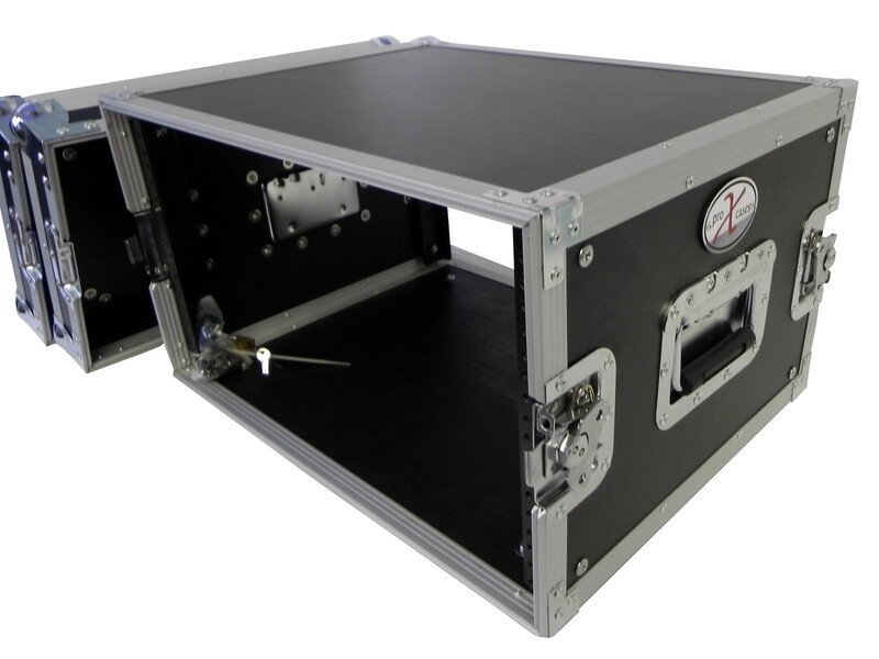 [X-8UE] ProX X-8UE Deluxe Flight Case for Effects Rack (8 RU) #PRX8UE MFR #X-8UE