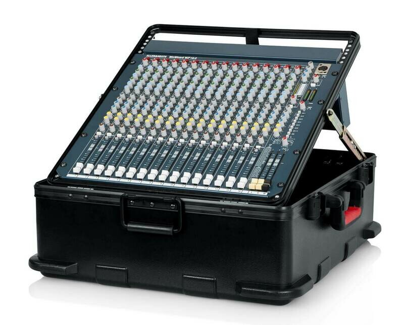 Gator Cases ATA Molded Mixer Case with 12U Pop-Up Rack Rails (21 x 19 x 7.5") #GAGTSAMX12PU MFR #GTSA-MIX12PU