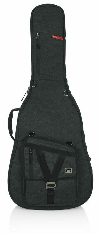 Gator Cases Transit Series Gig Bag for Jumbo Acoustic Guitar (Charcoal) #GAGTJUMBOBLK MFR #GT-JUMBO-BLK