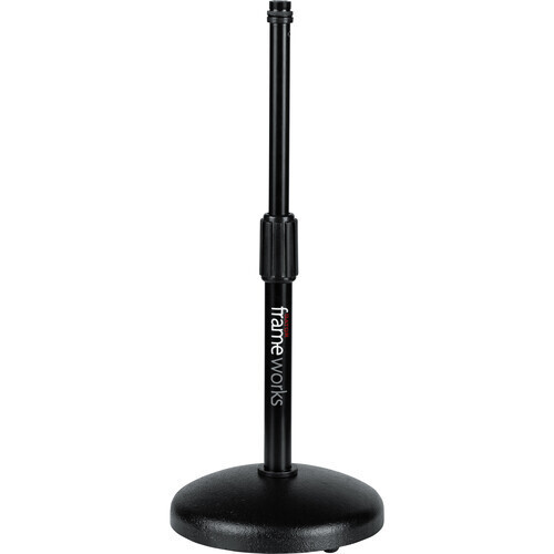 Gator Frameworks Round-Base Desktop Mic Stand Gator MIC-0501 Specs