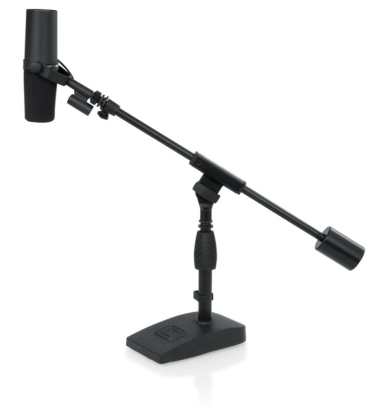 [GFW-MIC-0822] Gator Cases Telescoping Boom Mic Stand for Podcasting or Bass Drum  #GAMIC0822 MFR #GFW-MIC-0822