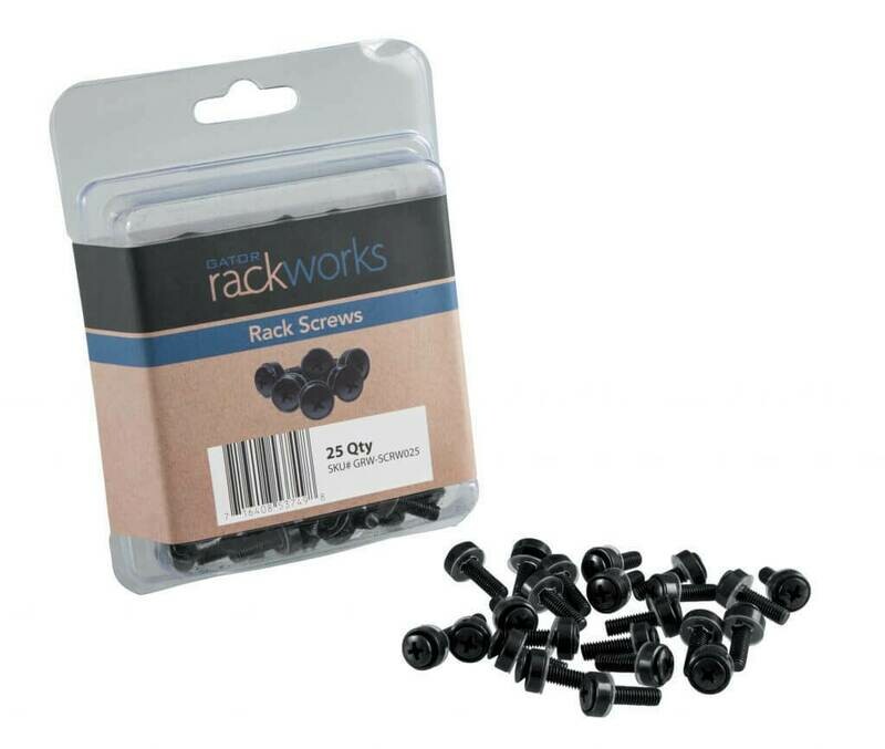 Gator Cases Rackworks Rack Screws and Washers (Set of 25) #GAGRWSCRW025 MFR #GRW-SCRW025