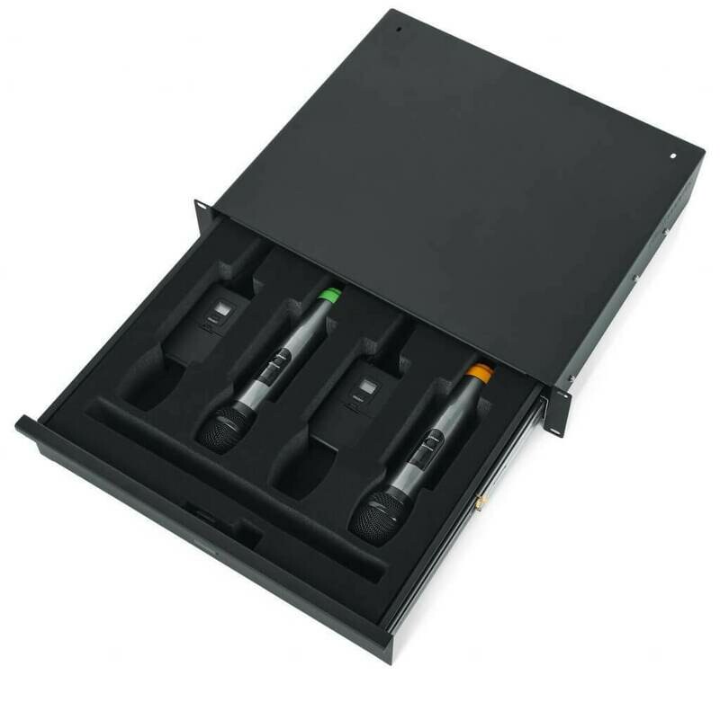 Gator Cases Rackworks Wireless Microphone Drawer (2 RU) #GAGRWDRWWLS2 MFR #GRW-DRWWRLSS 2U